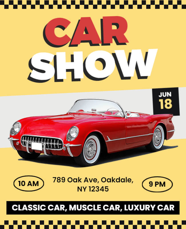 RevvNation Event Car Show Flyer