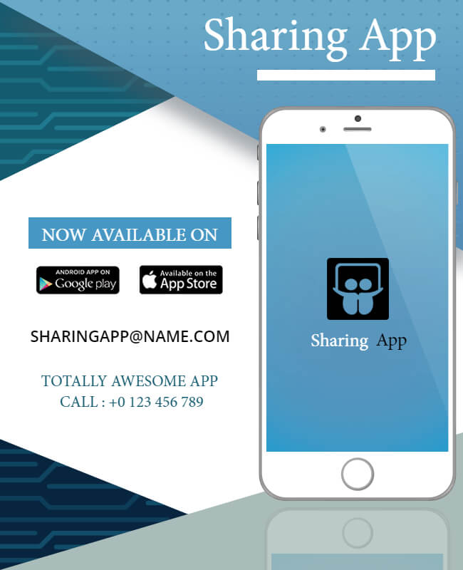 Sharing App Flyer Template