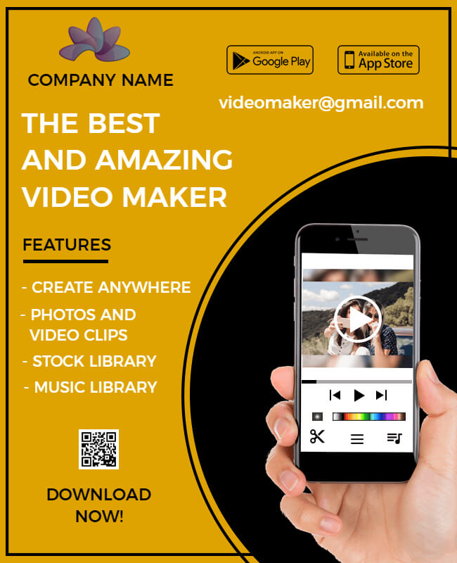 Video Maker Software Flyer