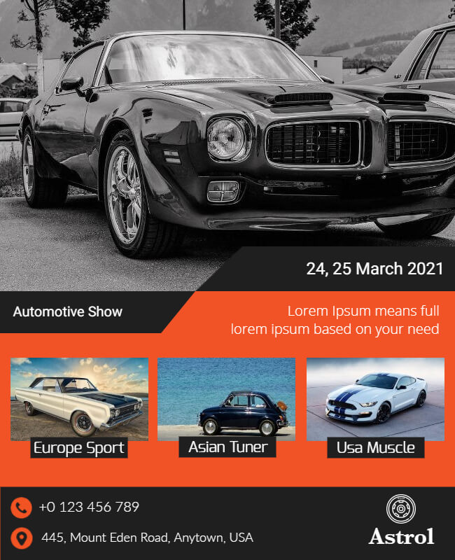 Automotive Treasure Show Flyer