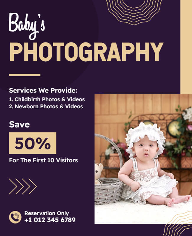 Baby's Photography Offer Flyer