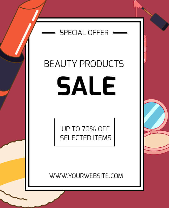 Beauty Products Promotional Flyer