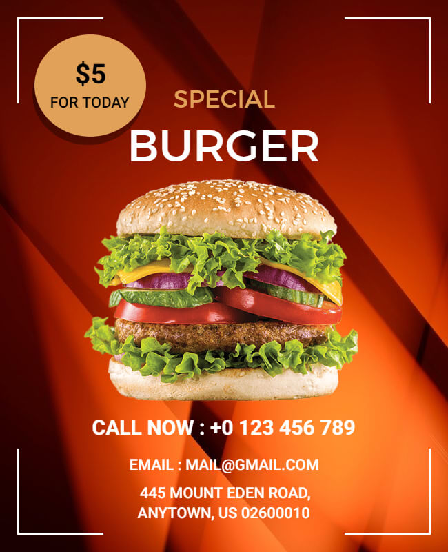 Bountiful Burger Flyer Template