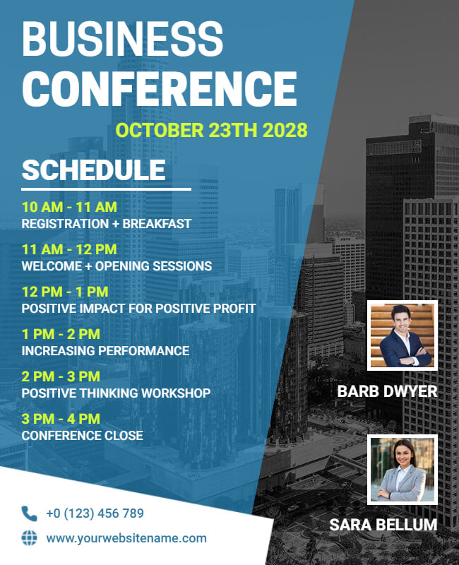 Business Summit Flyer Template