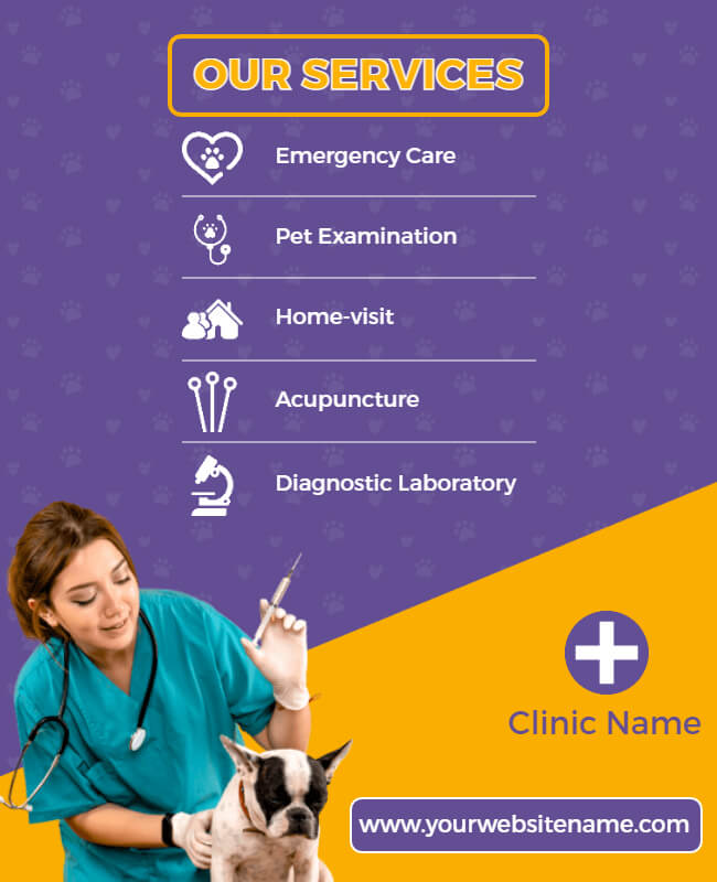 Care Animal Flyer Template