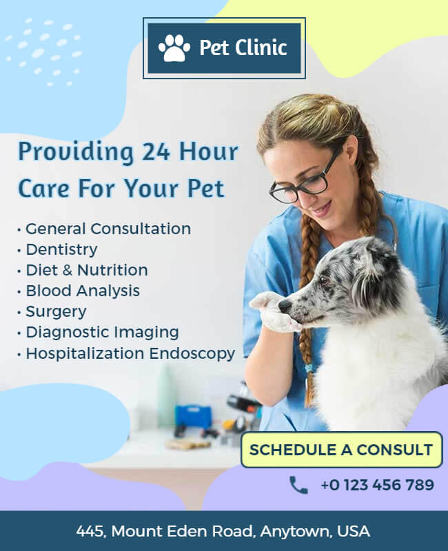 Care for Animal Flyer Template