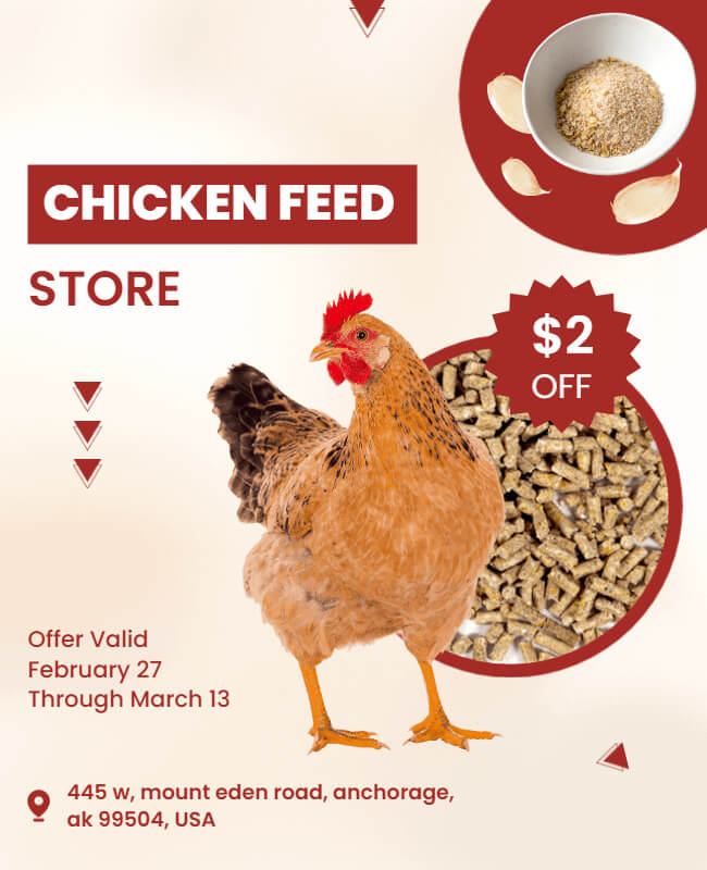 Chicken Feed Store Flyer