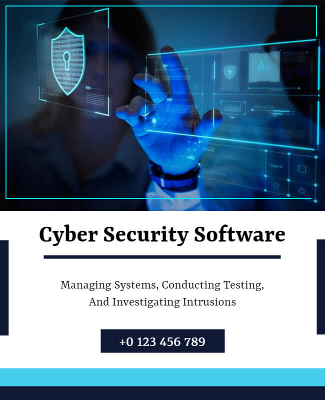 Cyber Security Flyer Template