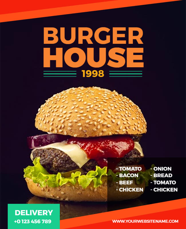 Delicious Burger House Flyer