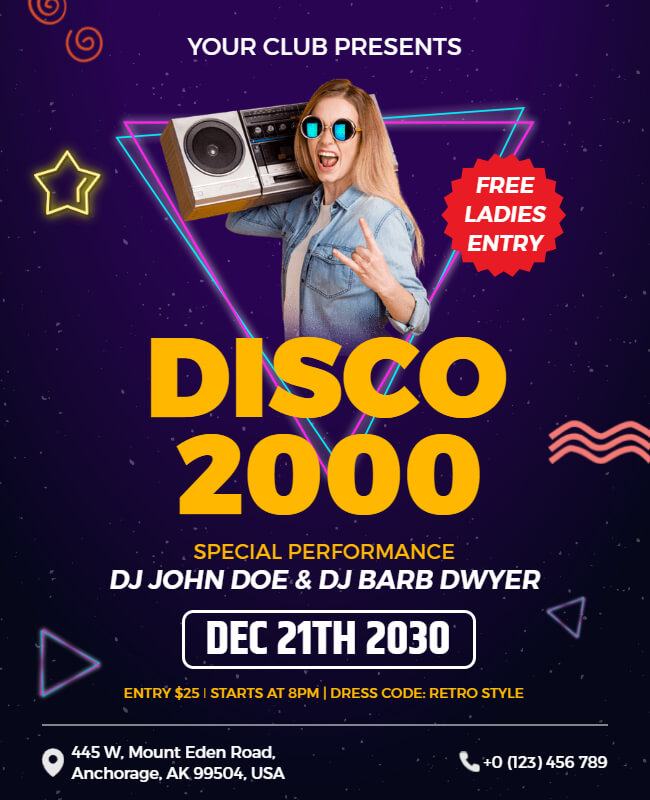 Disco Dance Flyer Template
