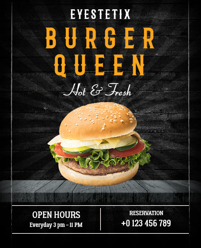 Epic Burger Queen Flyer