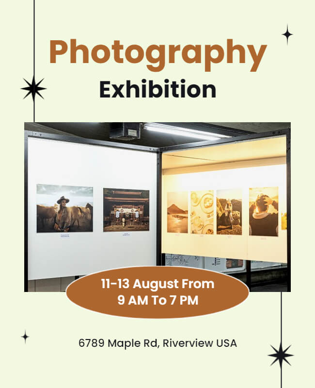 Exhibition Photography Flyer