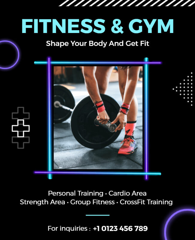 Gym Workout Flyer Template