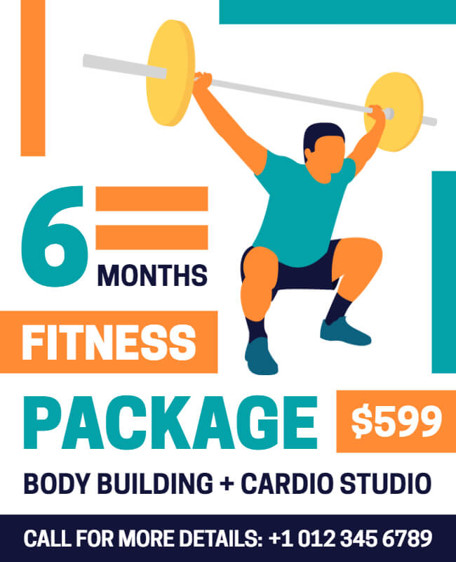 Fitness Package Flyer Template