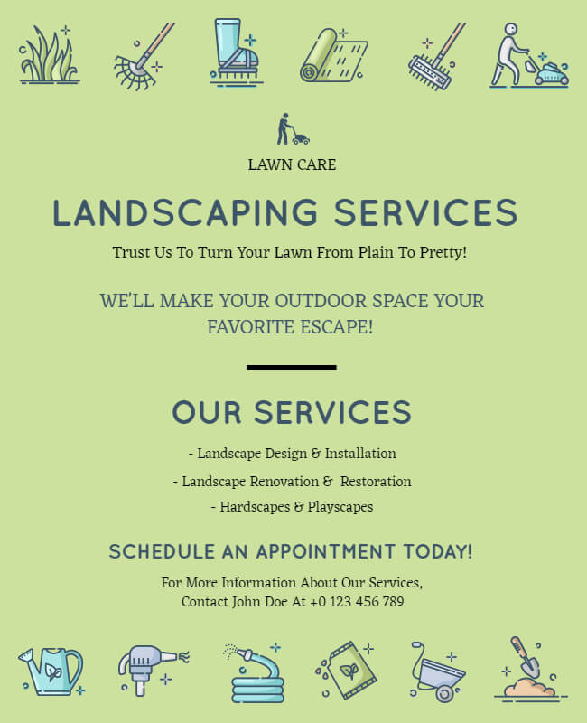 Form Landscaping Flyer Template