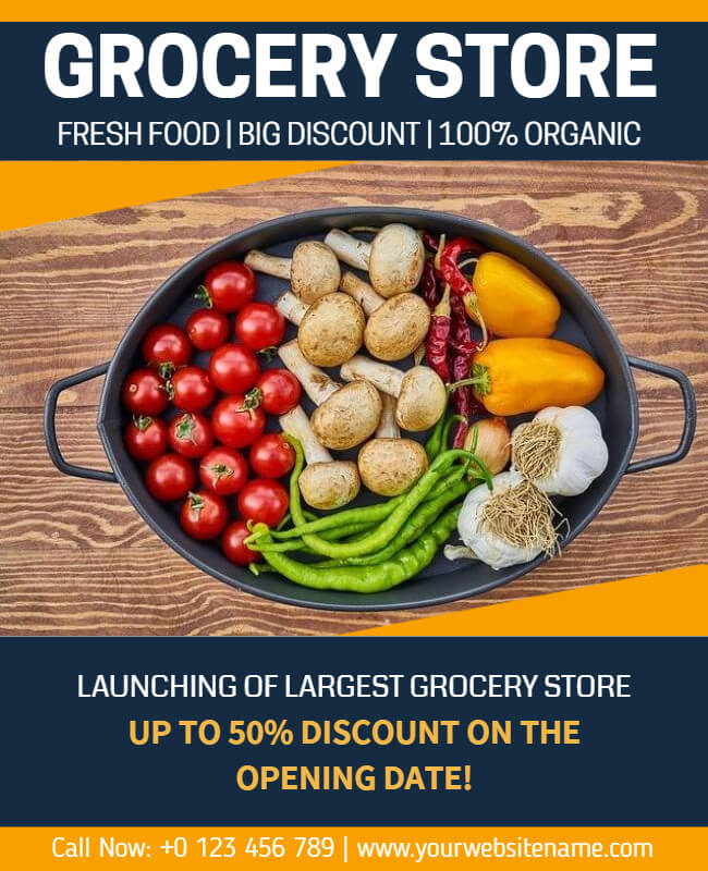 Fresh Food Grocery Store Flyer