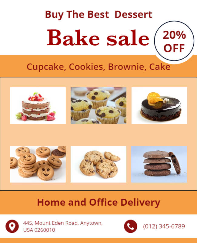 Giving with Goodies Bake Sale Flyer