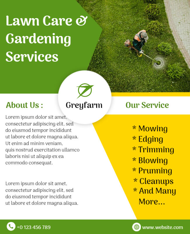 Graceful Gardens Landscaping Flyer