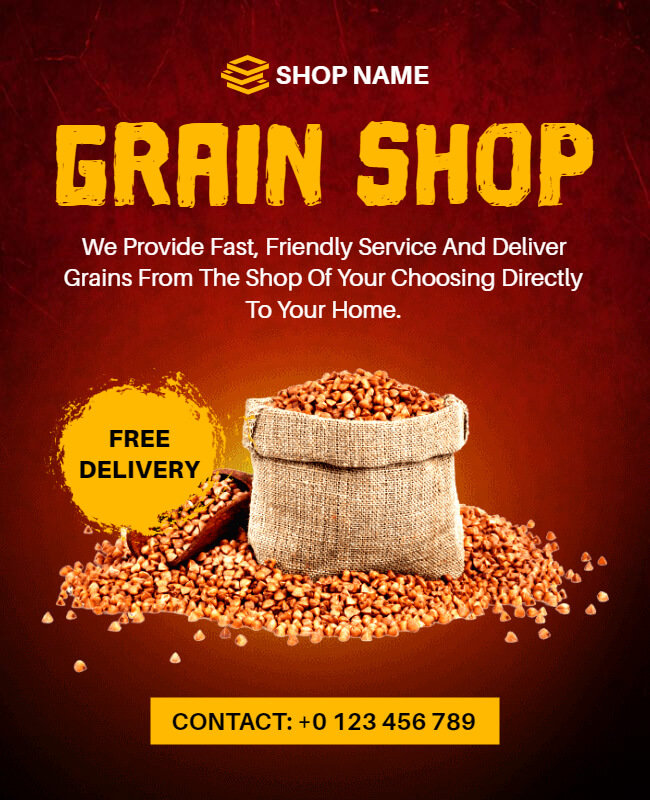Grain Shop Flyer Template