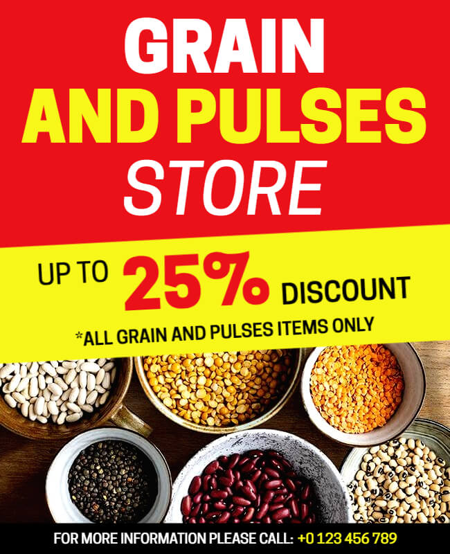 Grain and Pules Grocery Store Flyer