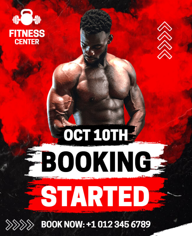 Gym Booking Flyer Template