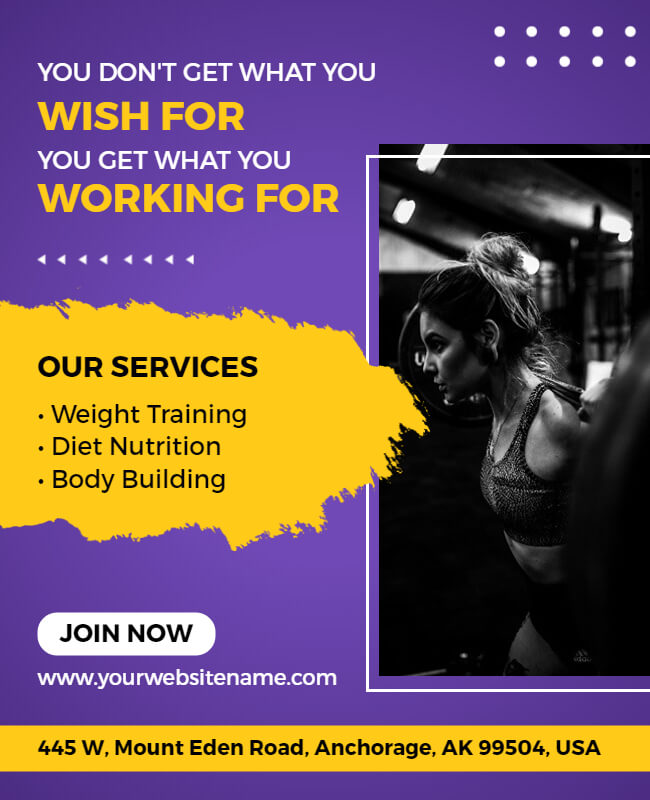 Gym Services Flyer