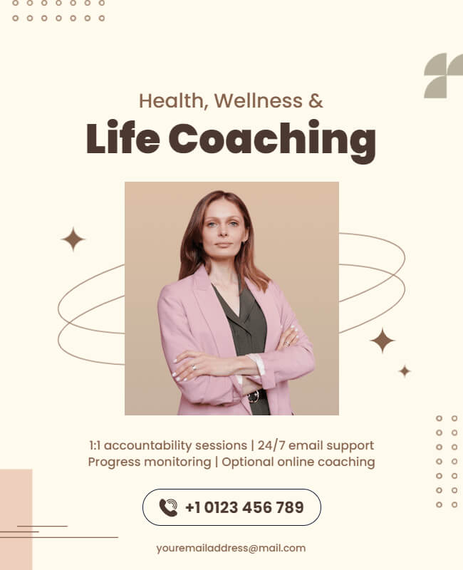 Health & Wellness Life Coaching Flyer