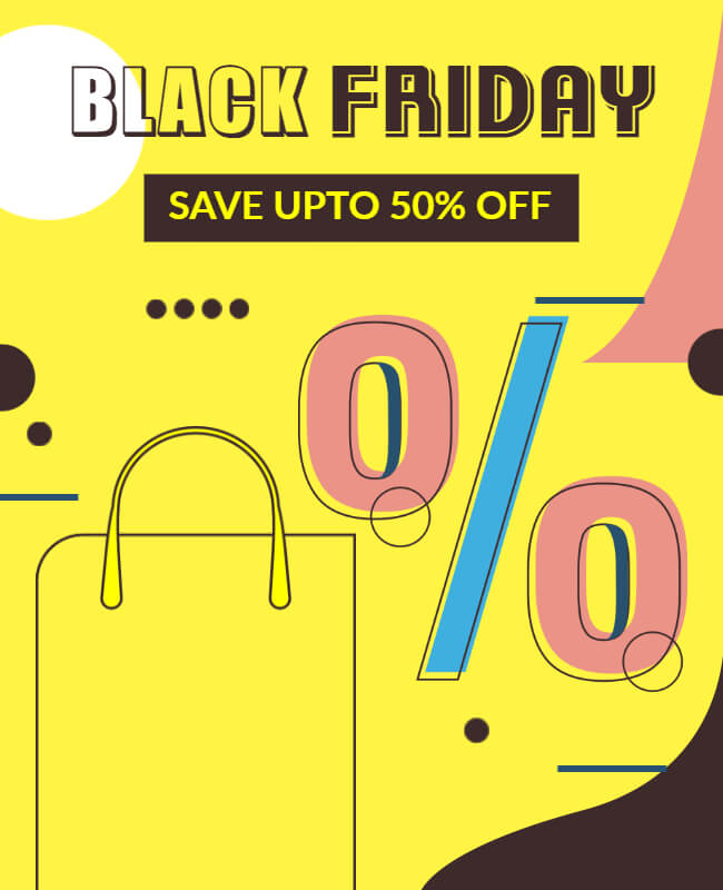 Holiday Shopping Black Friday Flyer Template