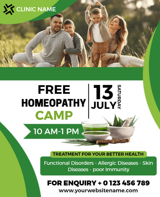 Homeopathy Camp Flyer Template