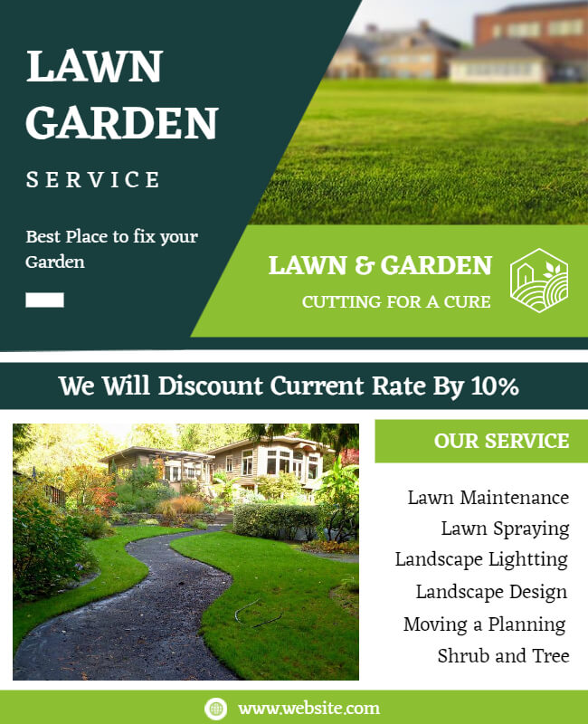 Lawn Garden Care Flyer Template