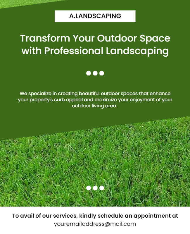 Minimalist Landscaping Quote Flyer