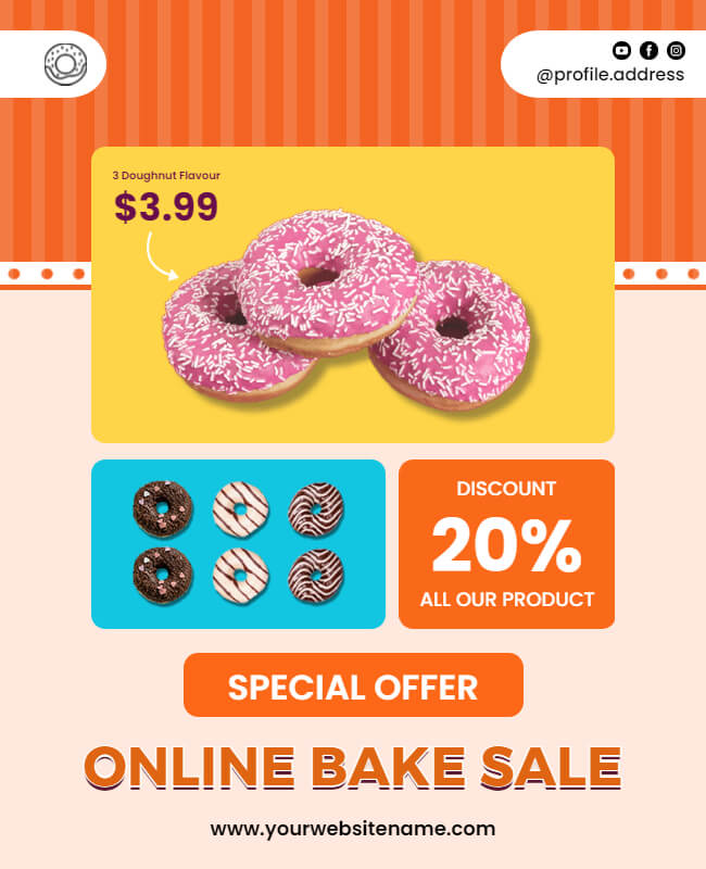 Online Bake Sale Flyer