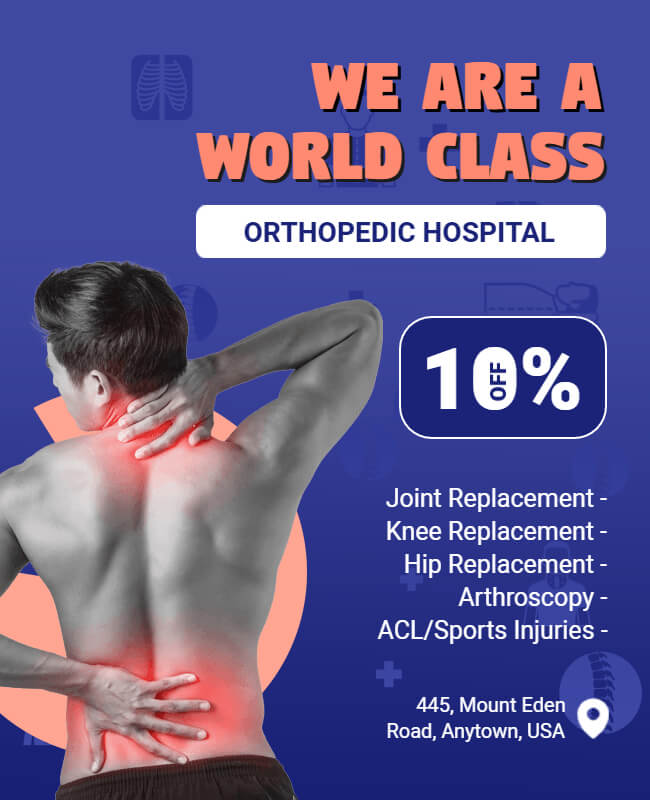 Orthopedic Hospital Flyer Template