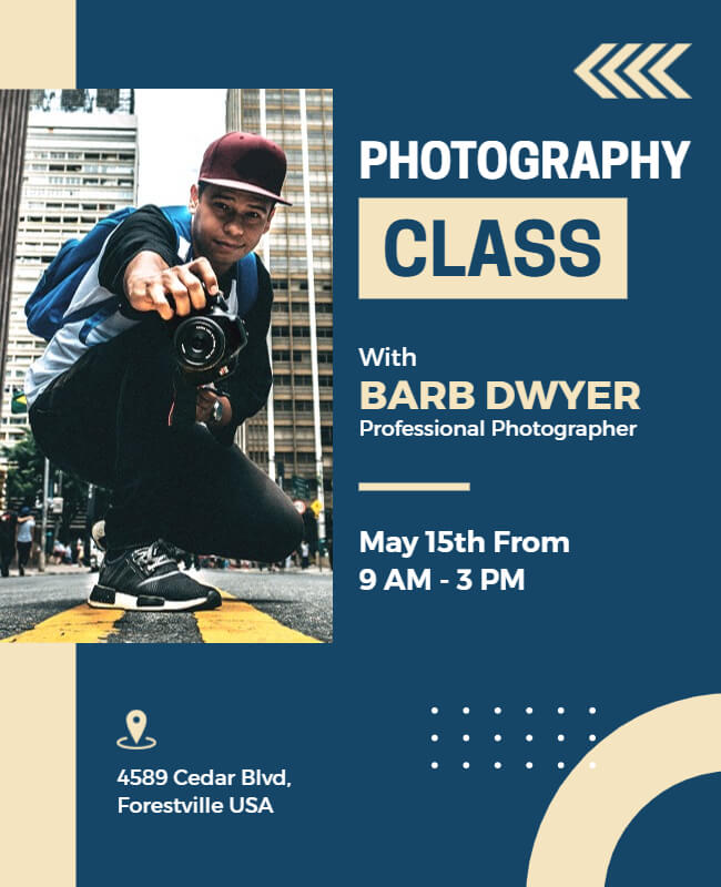 Photography Classes Flyer