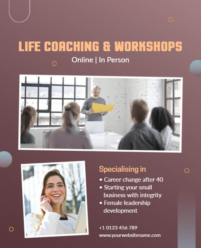 Potential Unleashed Life Coaching Flyer