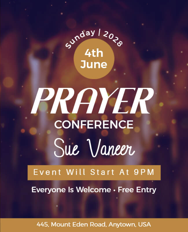 Prayer Conference Flyer Template