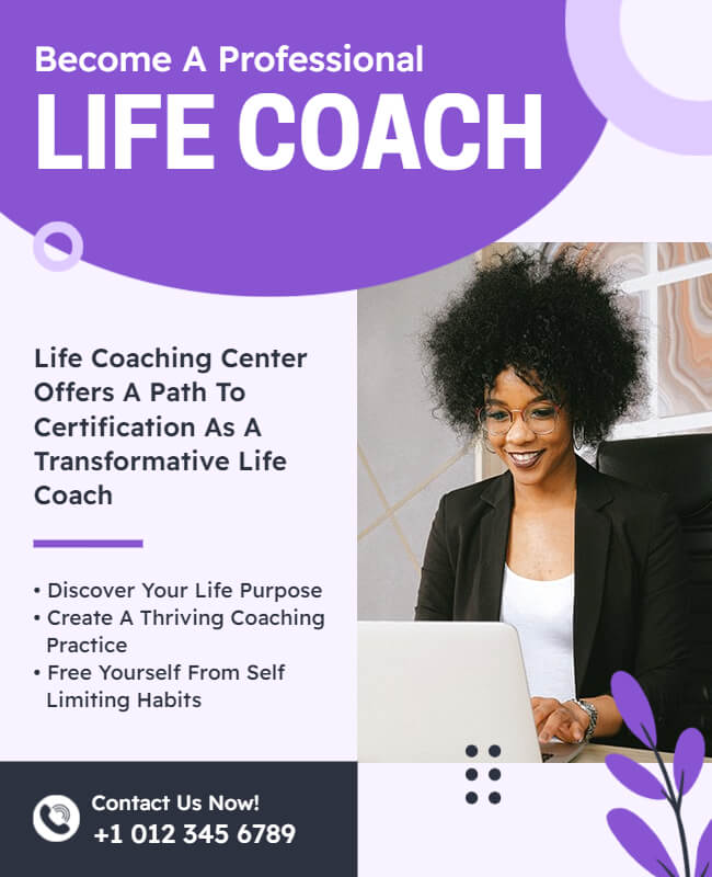 Professional Life Coach Flyer