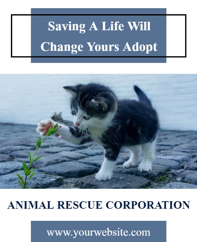 Rescue Animal Flyer Template