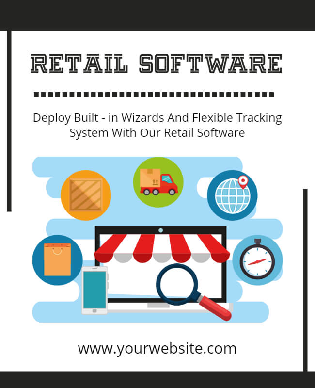 Retail Software Flyer Template