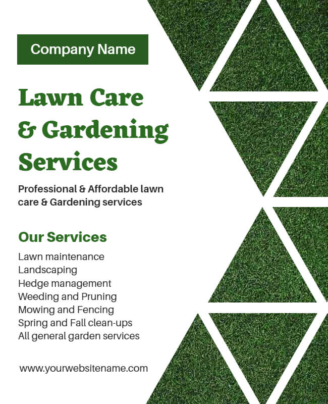 Scenic Sprouts Landscaping Flyer