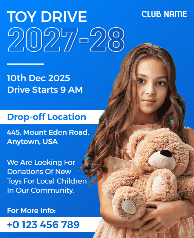 Season of Giving Toy Drive Flyer