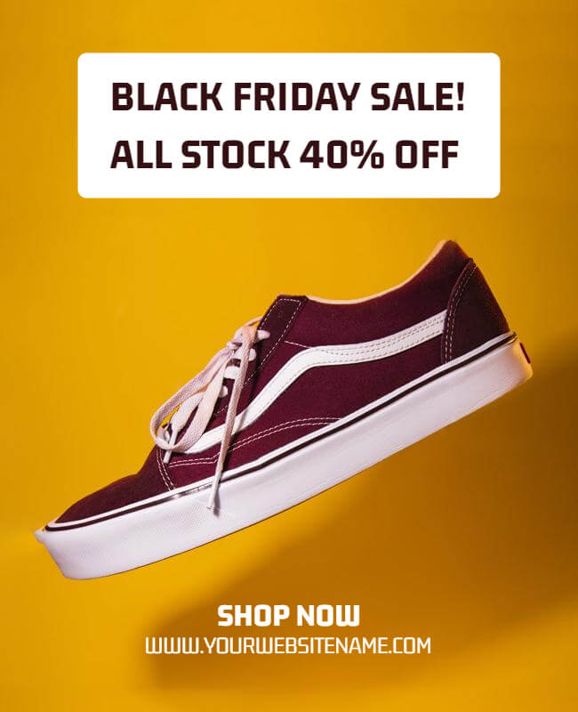 Shoes Black Friday Sale Flyer Template