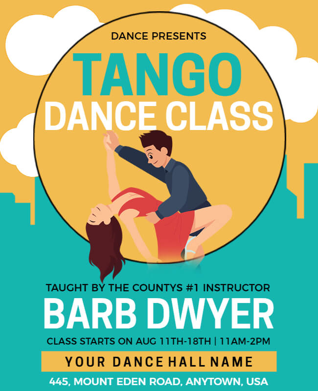 Tango Dance Flyer Template