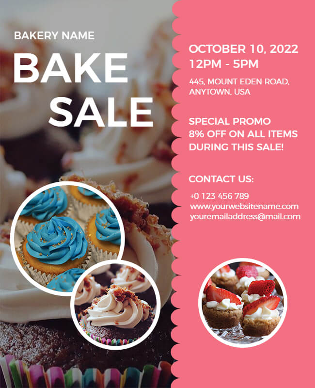 Wholesome Bakes Sale Flyer