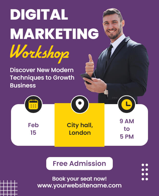 Workshop Marketing Flyer Template