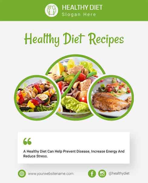 Modern Healthy Food Flyer Template