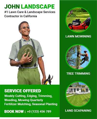 Creative Landscape Service Flyer Template