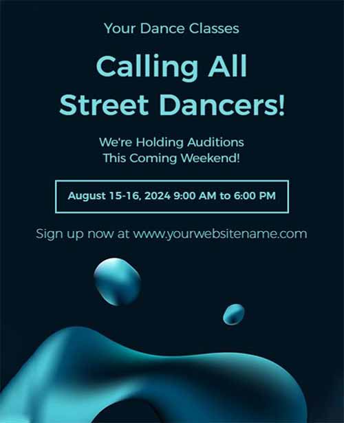 Vintage Dance Flyer Template