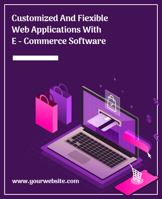 e-Commerce Software Flyer