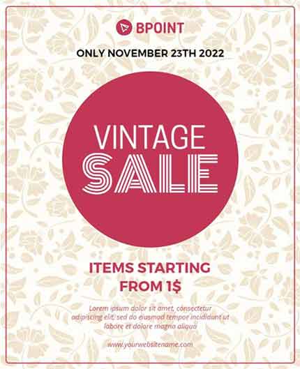 Floral Promotional Flyer Template